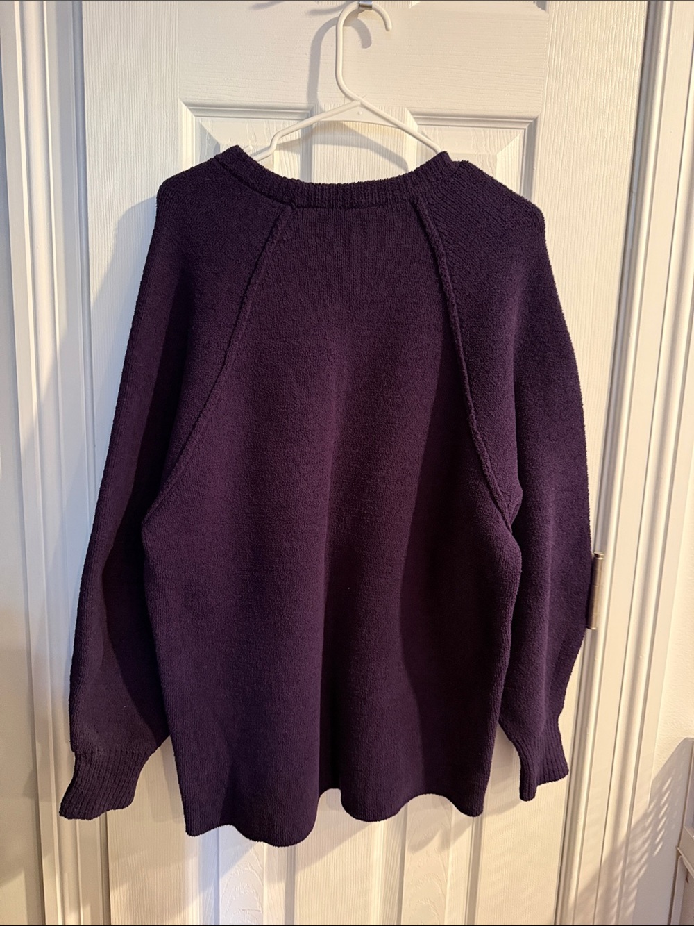 Free People Deep Purple Crewneck Sweater - Picture 2 of 3